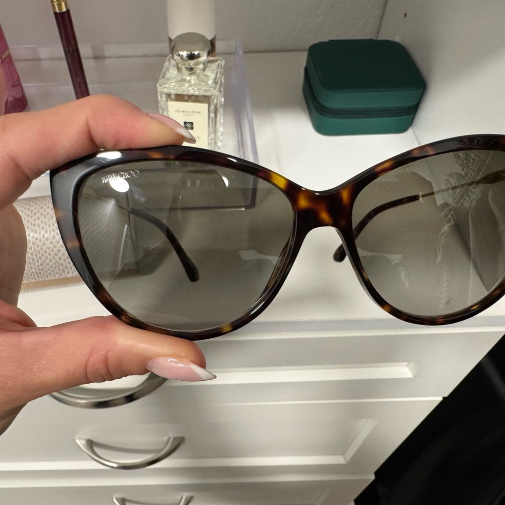 Jimmy Choo Tortoiseshell Women’s Sunglasses - Brown Lenses